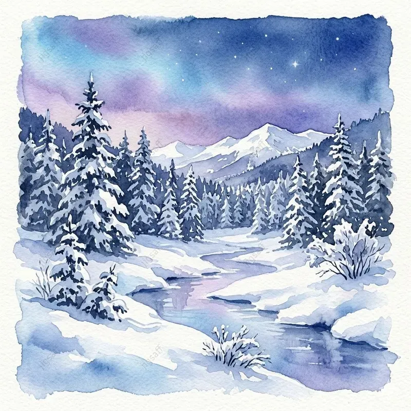 Serene Watercolor Landscapes