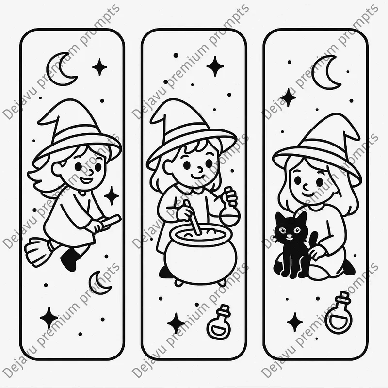 Halloween Bookmarks Cute Spooky