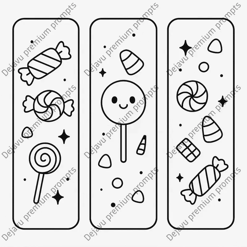 Halloween Bookmarks Cute Spooky