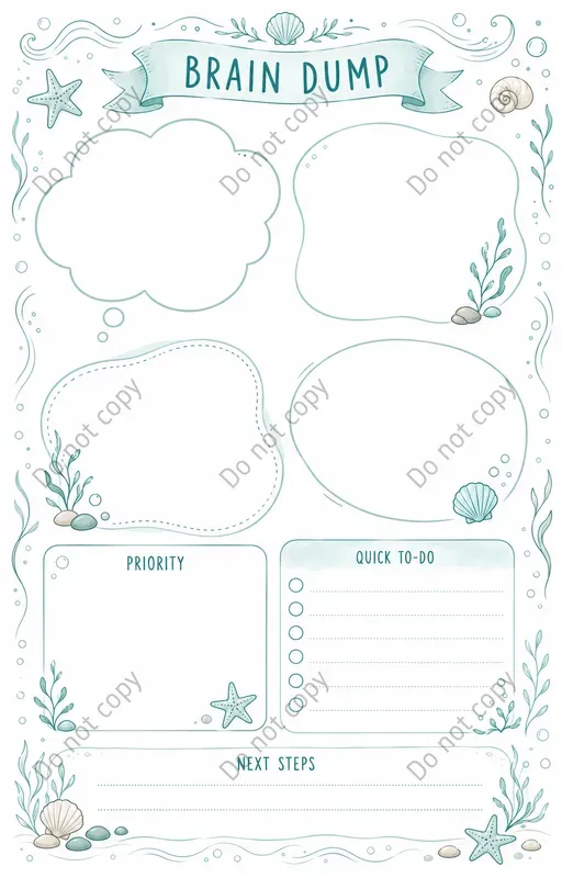 Brain Dump Planner Pages