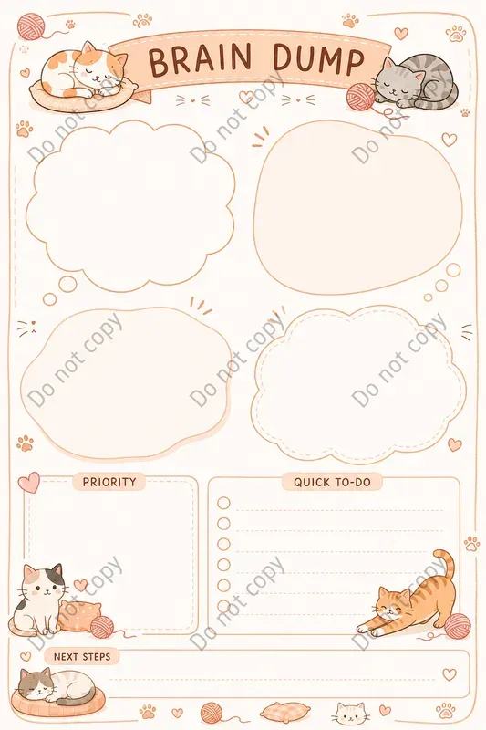 Brain Dump Planner Pages