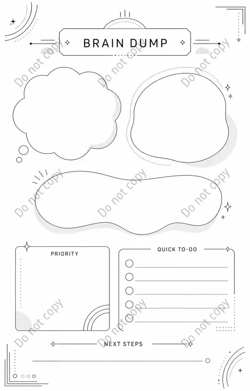 Brain Dump Planner Pages