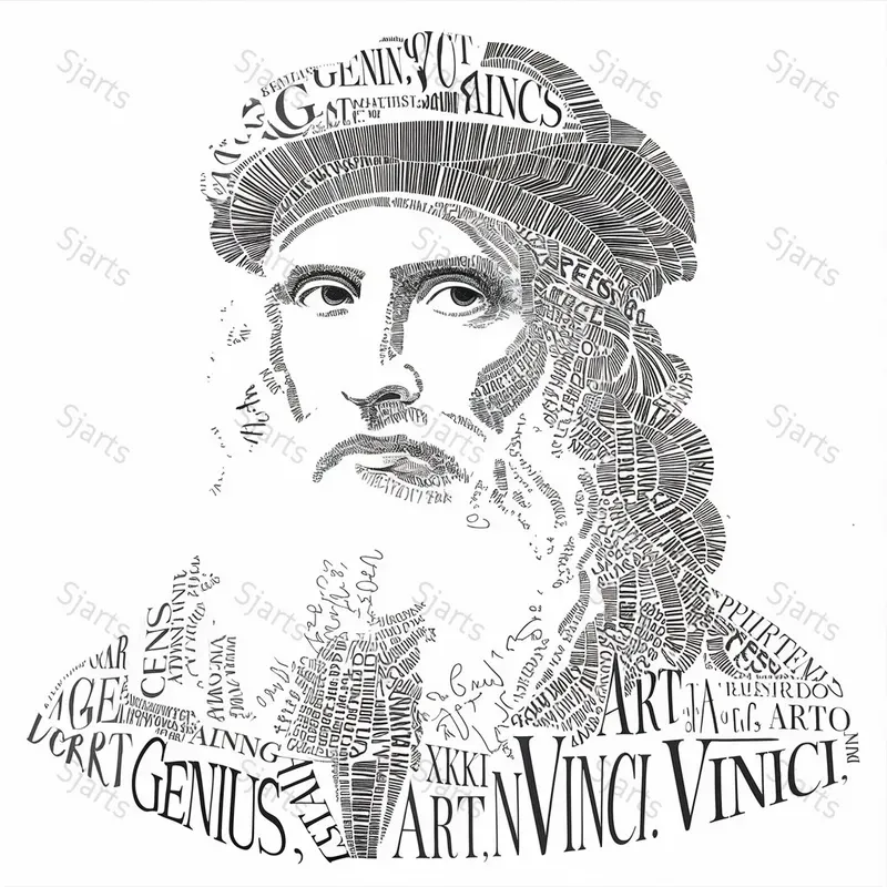 Typography Portraits Of Global Icons