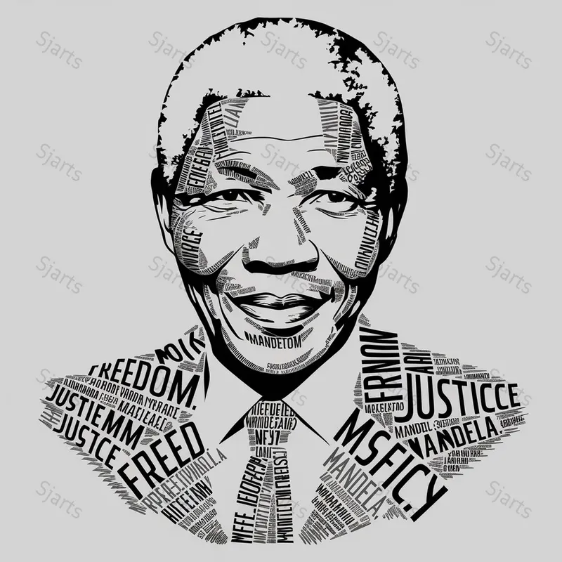 Typography Portraits Of Global Icons