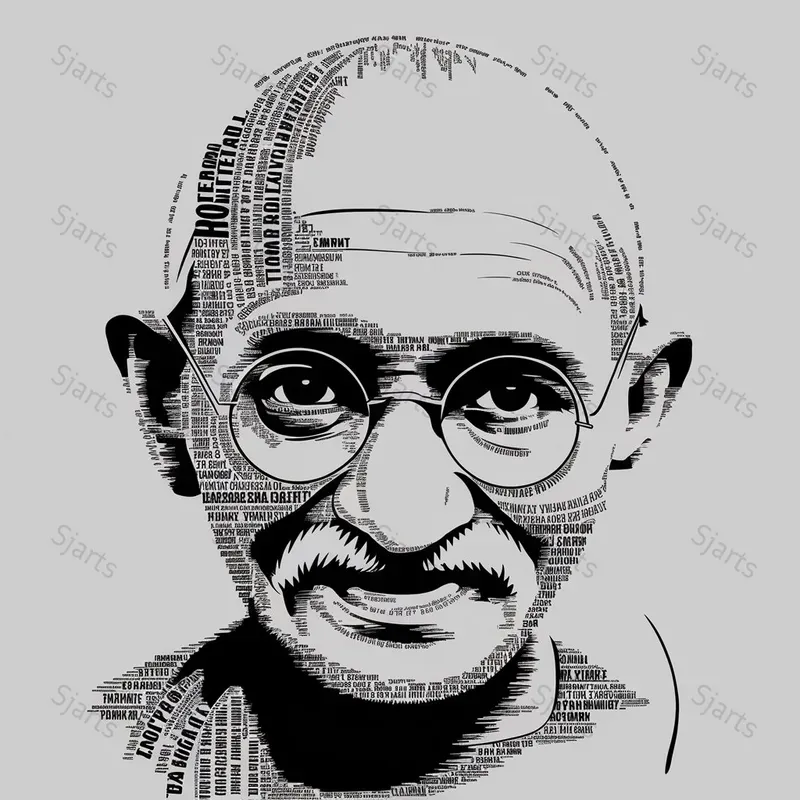 Typography Portraits Of Global Icons