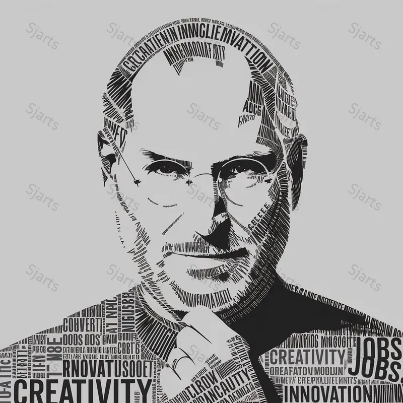Typography Portraits Of Global Icons