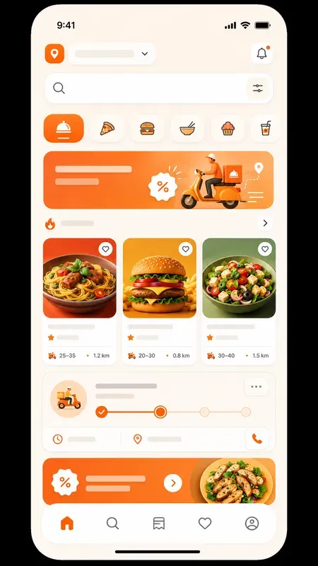 Elite Qcommerce Food UI Layouts