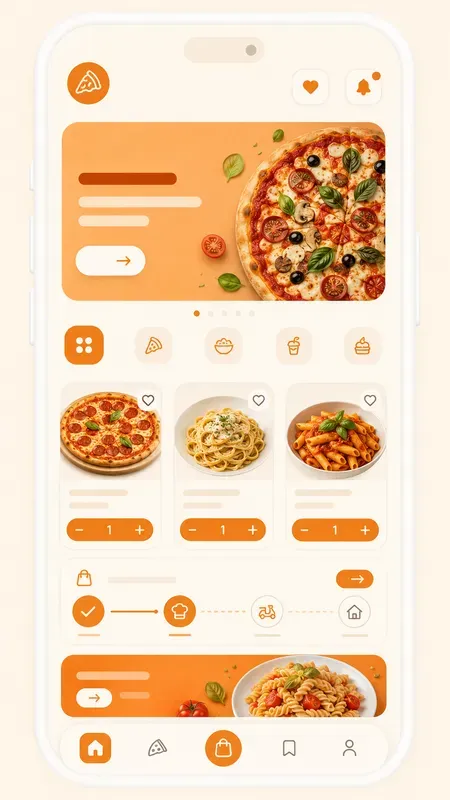Elite Qcommerce Food UI Layouts