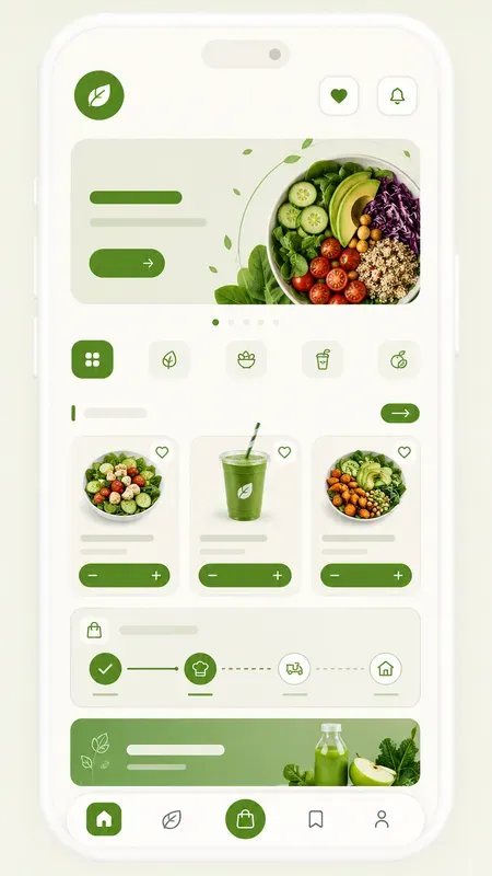 Elite Qcommerce Food UI Layouts
