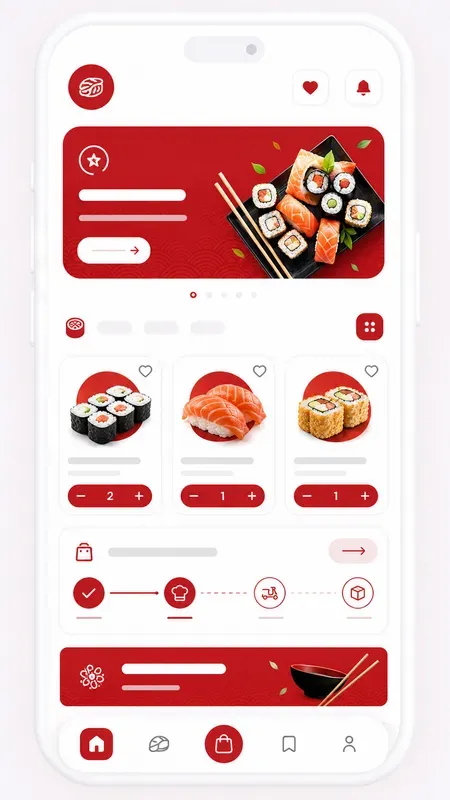 Elite Qcommerce Food UI Layouts