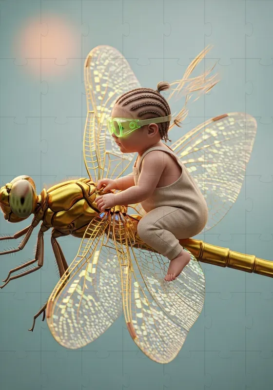 Fantasy Infant Aerial Rider Scenes