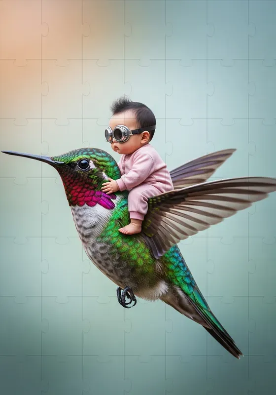 Fantasy Infant Aerial Rider Scenes