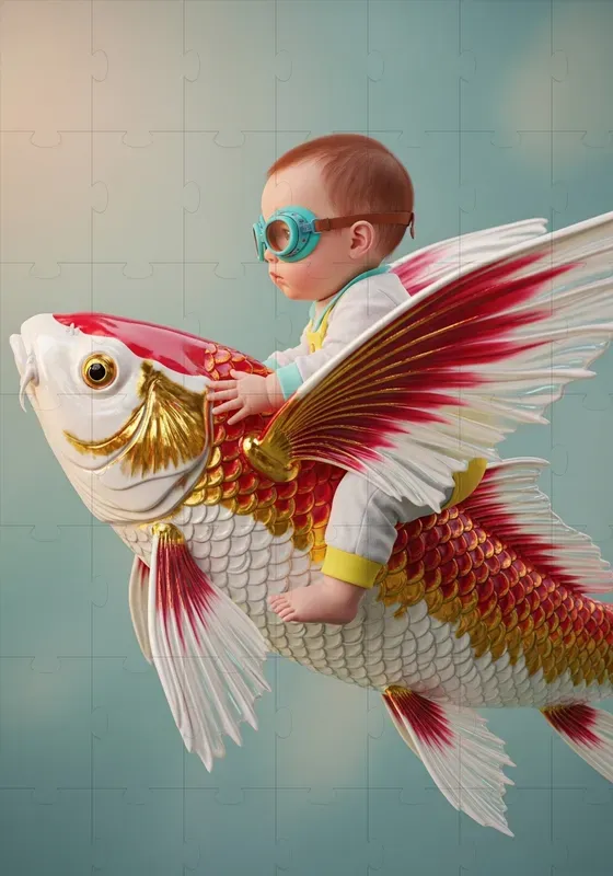 Fantasy Infant Aerial Rider Scenes