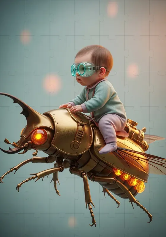 Fantasy Infant Aerial Rider Scenes