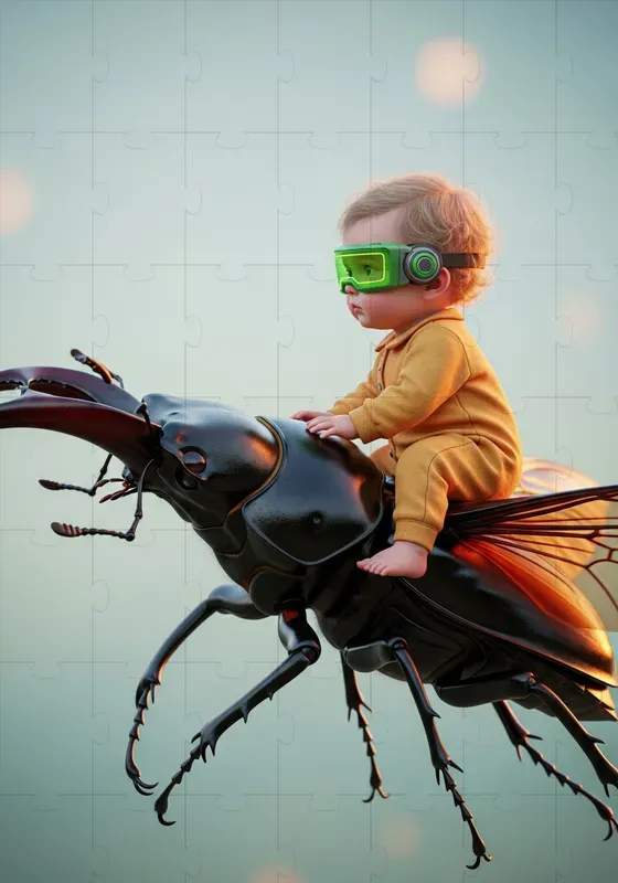 Fantasy Infant Aerial Rider Scenes