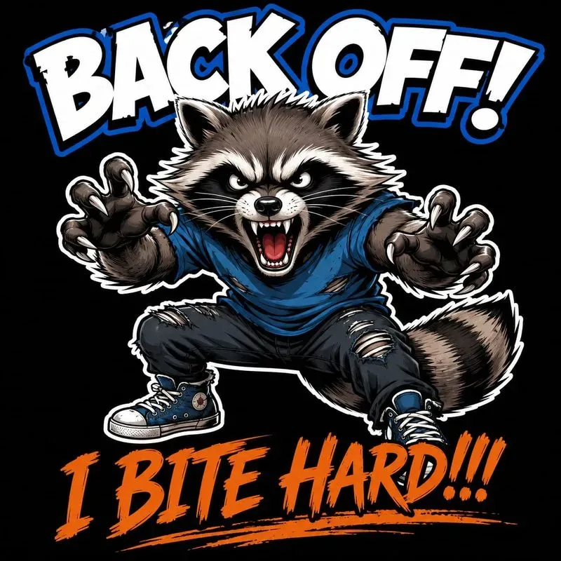 Angry Animal Mascot Stickers