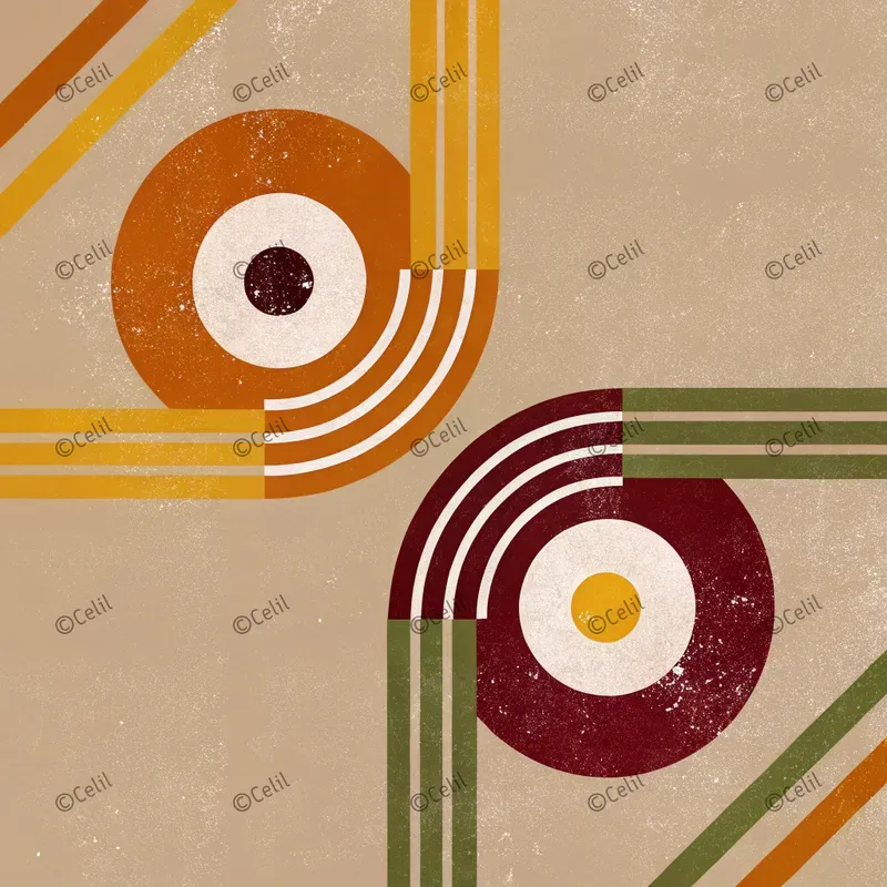 Retro Geo Wall Decor