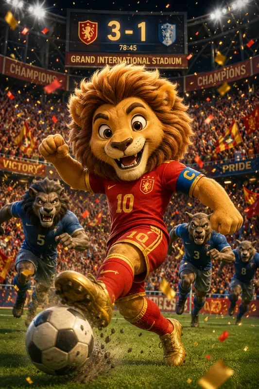 Cute Animal Football Player Generator