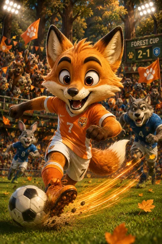 Cute Animal Football Player Generator