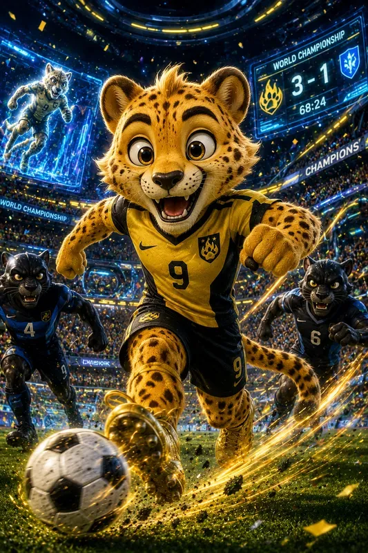 Cute Animal Football Player Generator