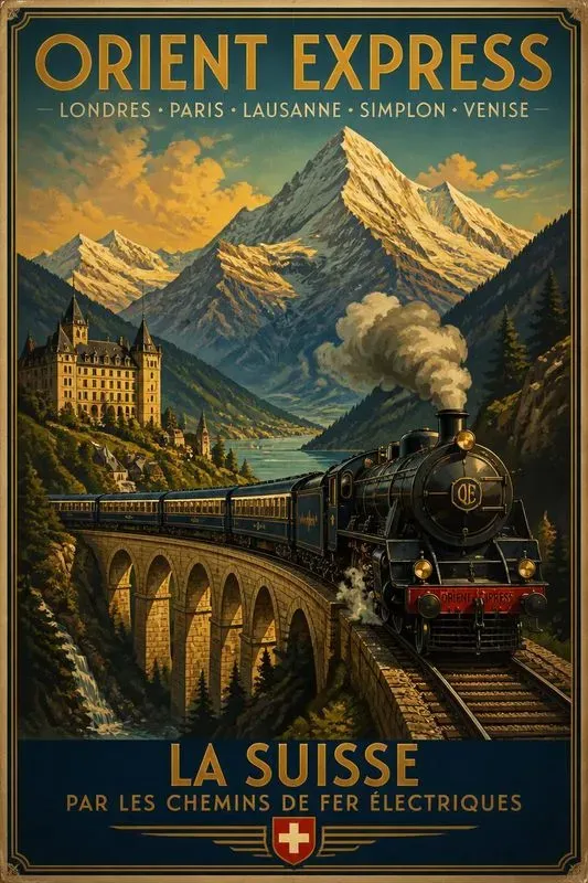 Retro Railway Travel Posters