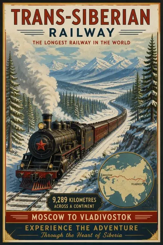 Retro Railway Travel Posters