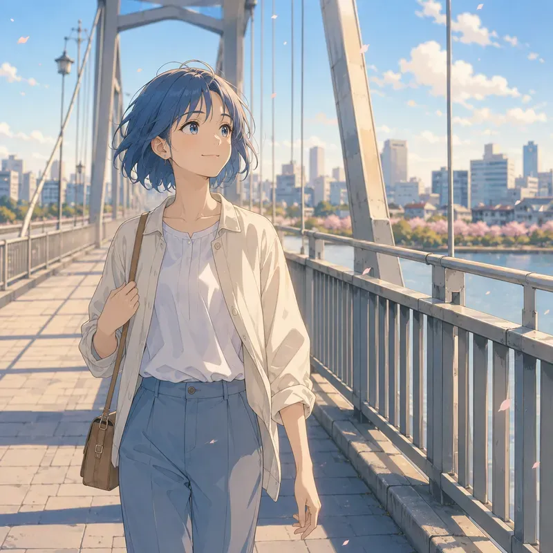 Soft Anime Bridge Walks