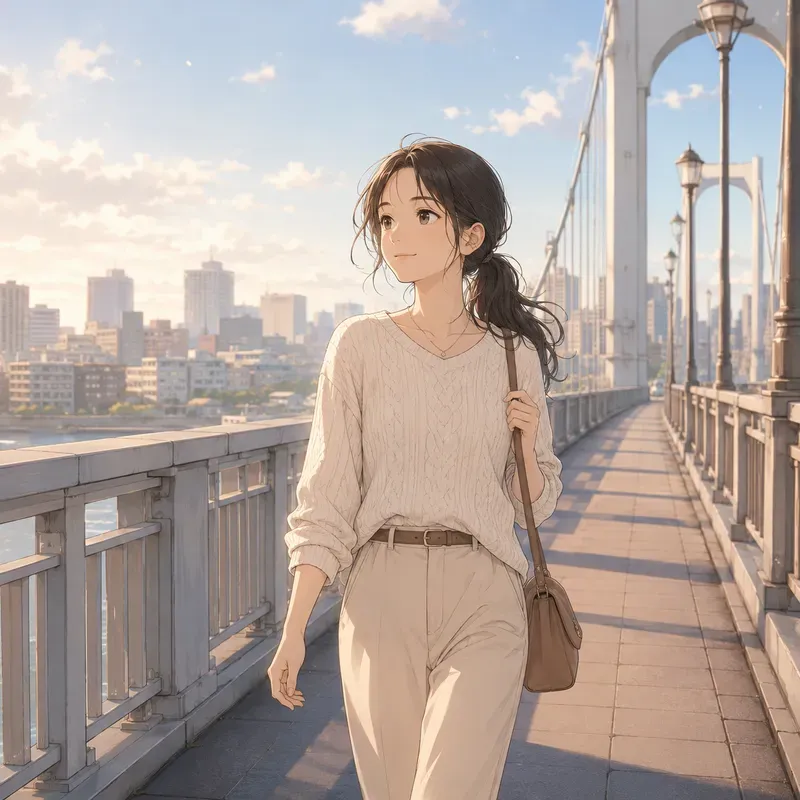 Soft Anime Bridge Walks