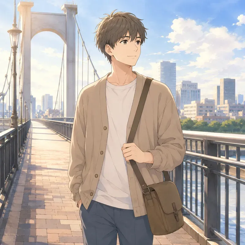 Soft Anime Bridge Walks