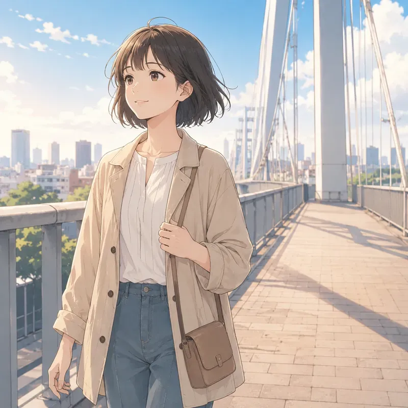 Soft Anime Bridge Walks