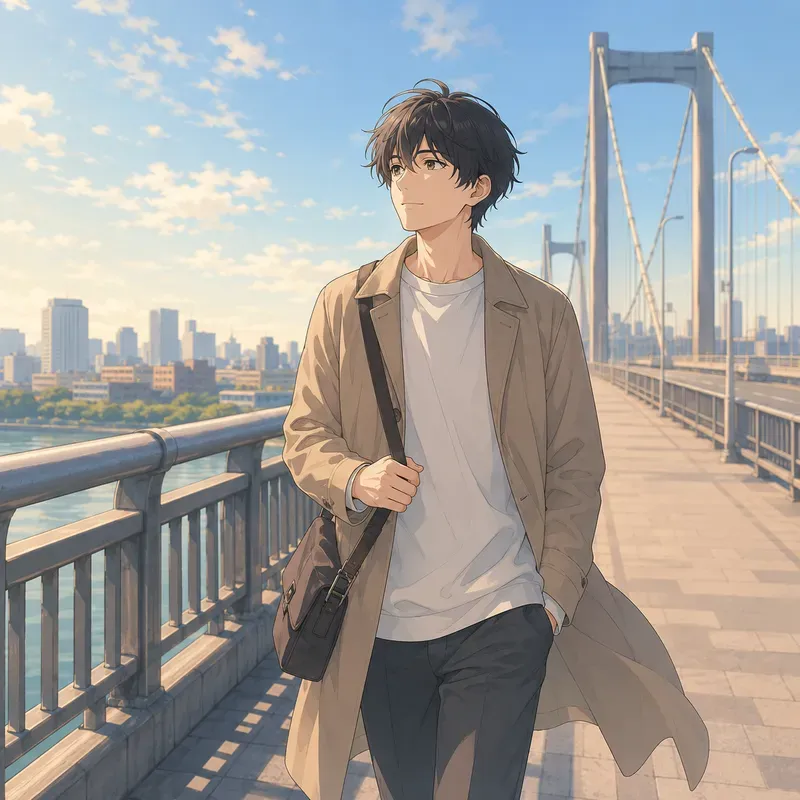 Soft Anime Bridge Walks
