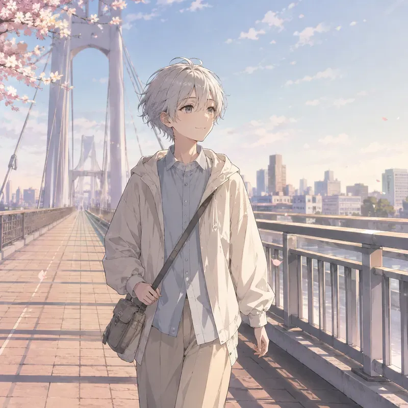 Soft Anime Bridge Walks
