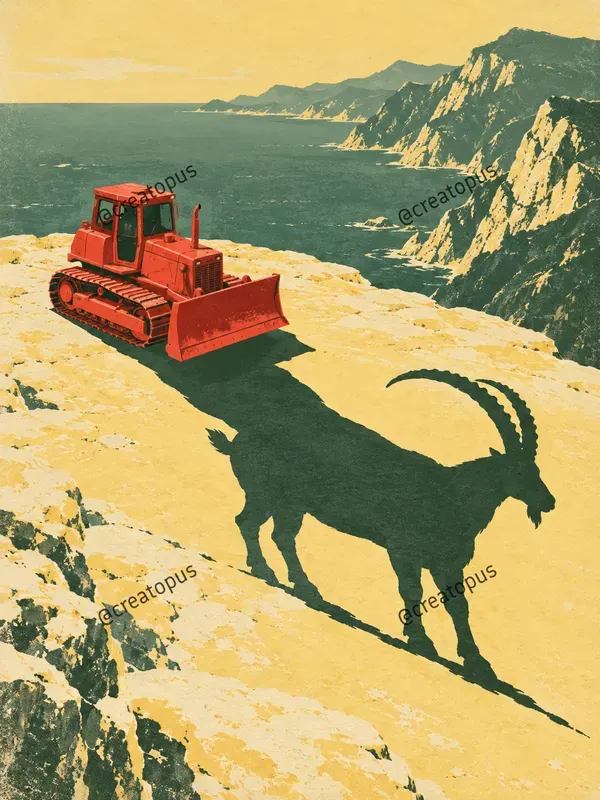 Surreal Screenprint Shadow Art Prints