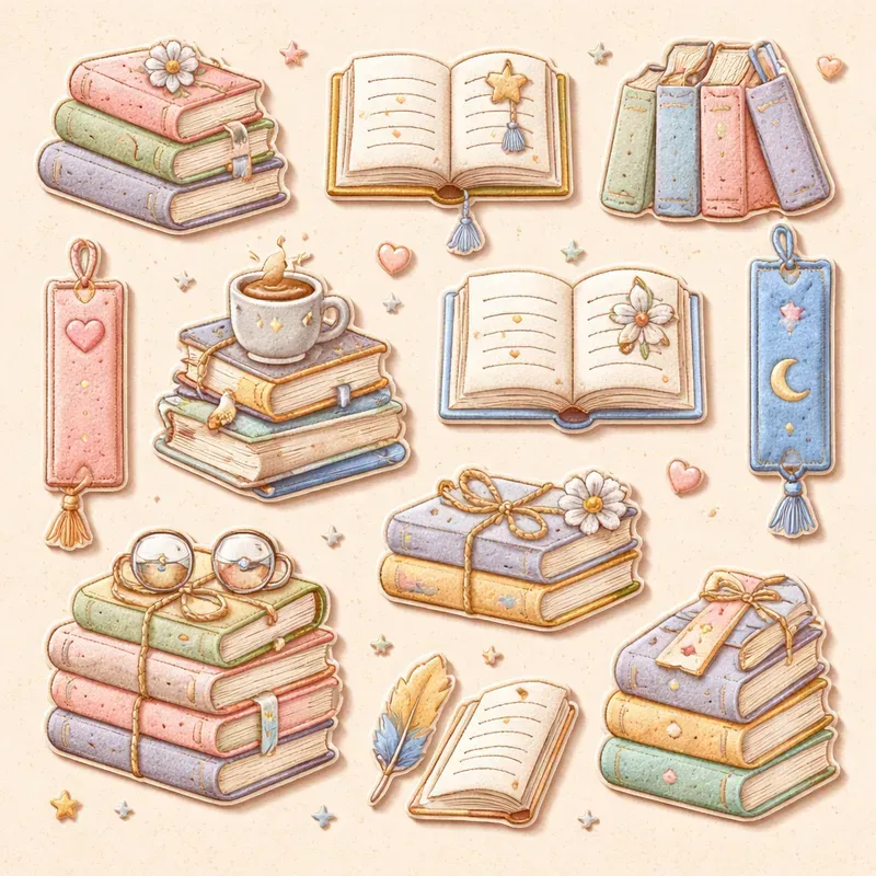 Cozy Embroidered Patch Stickers