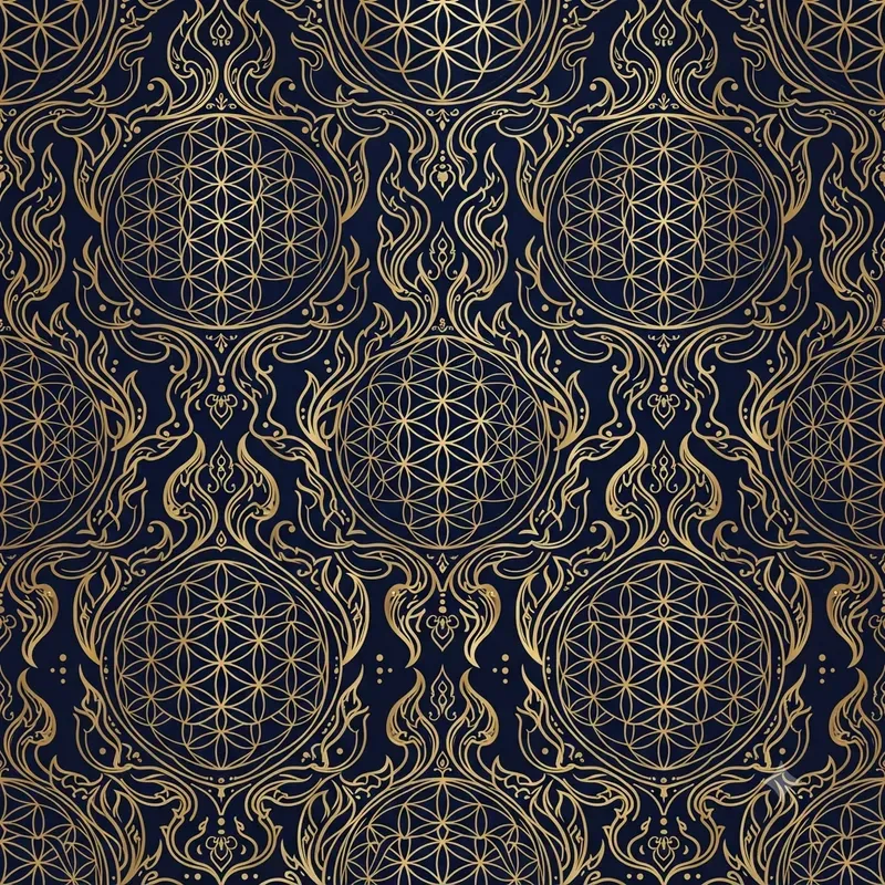 Thai Kanok Sacred Geometry Patterns