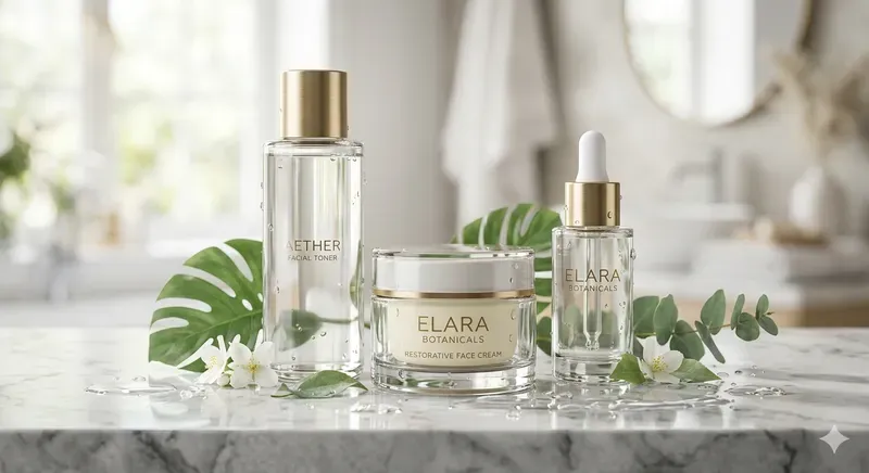 Luxury Skincare Advertisement Products