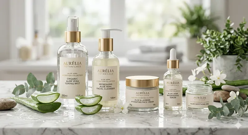 Luxury Skincare Advertisement Products