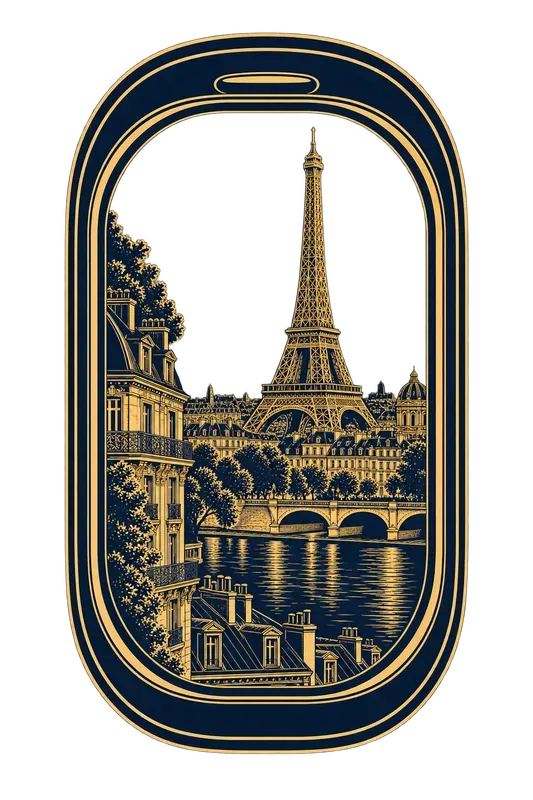 Luxury Airplane Window City Tshirt Desis