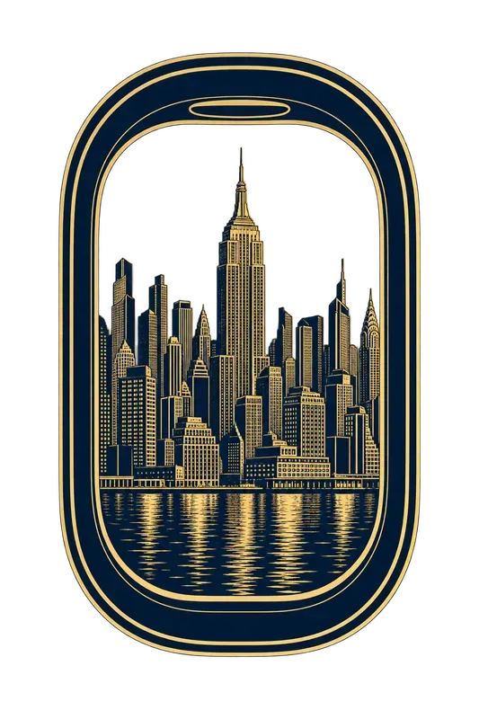 Luxury Airplane Window City Tshirt Desis