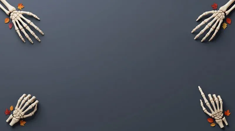 3D Spooky Hand Corner Backgrounds