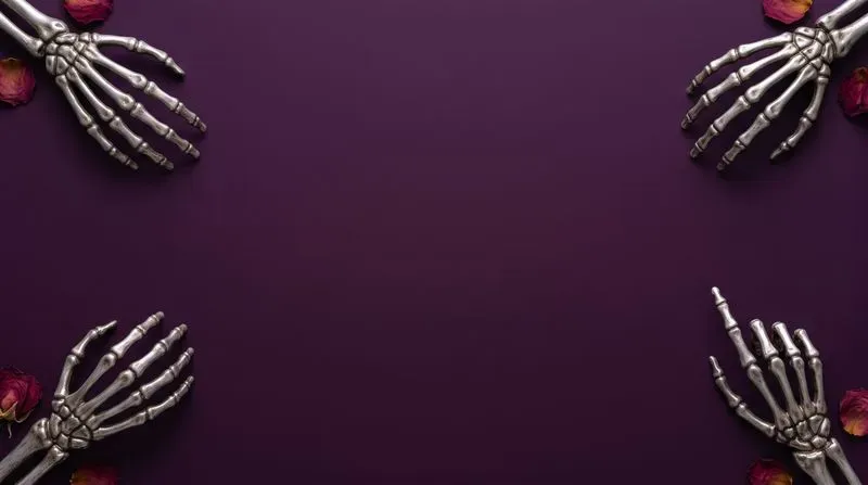 3D Spooky Hand Corner Backgrounds