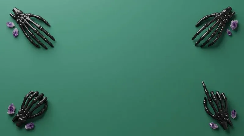 3D Spooky Hand Corner Backgrounds