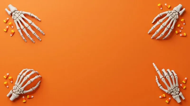 3D Spooky Hand Corner Backgrounds