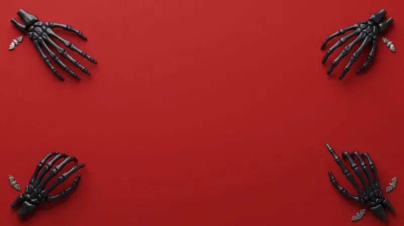 3D Spooky Hand Corner Backgrounds