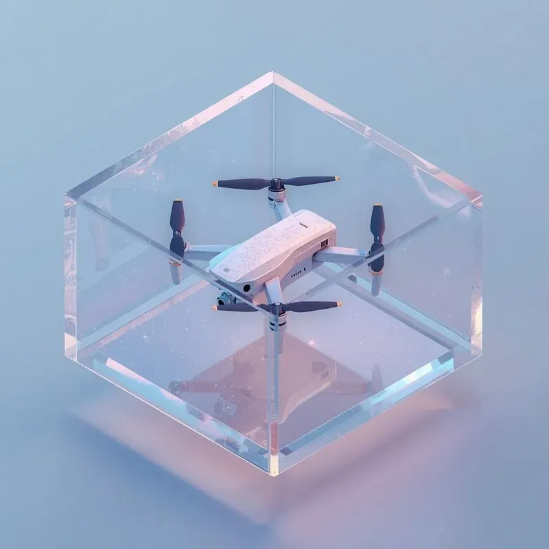 3D Glassmorphic Tech Icons