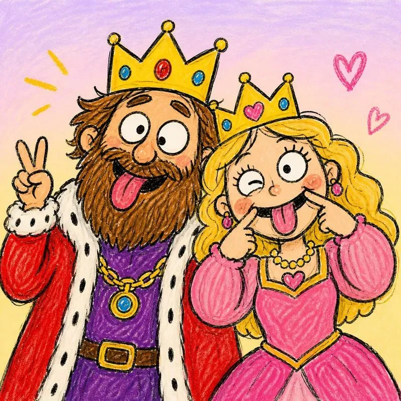 Playful Doodle Couple Illustrations
