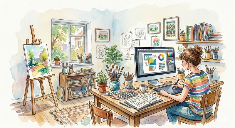 Watercolor Offices And Studios