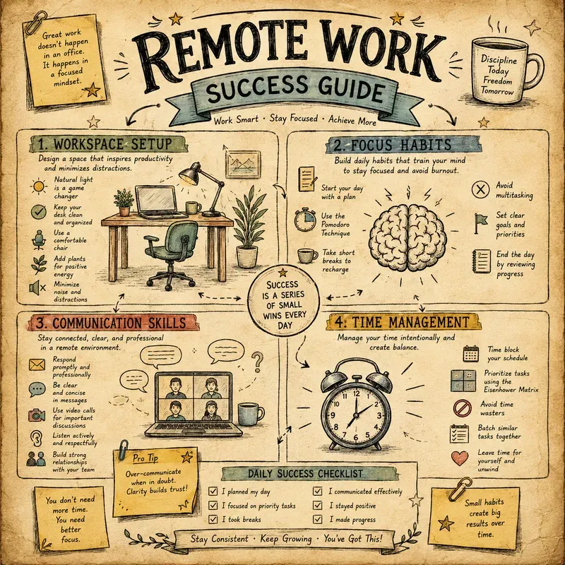 Vintage Productivity Infographic Toolkits