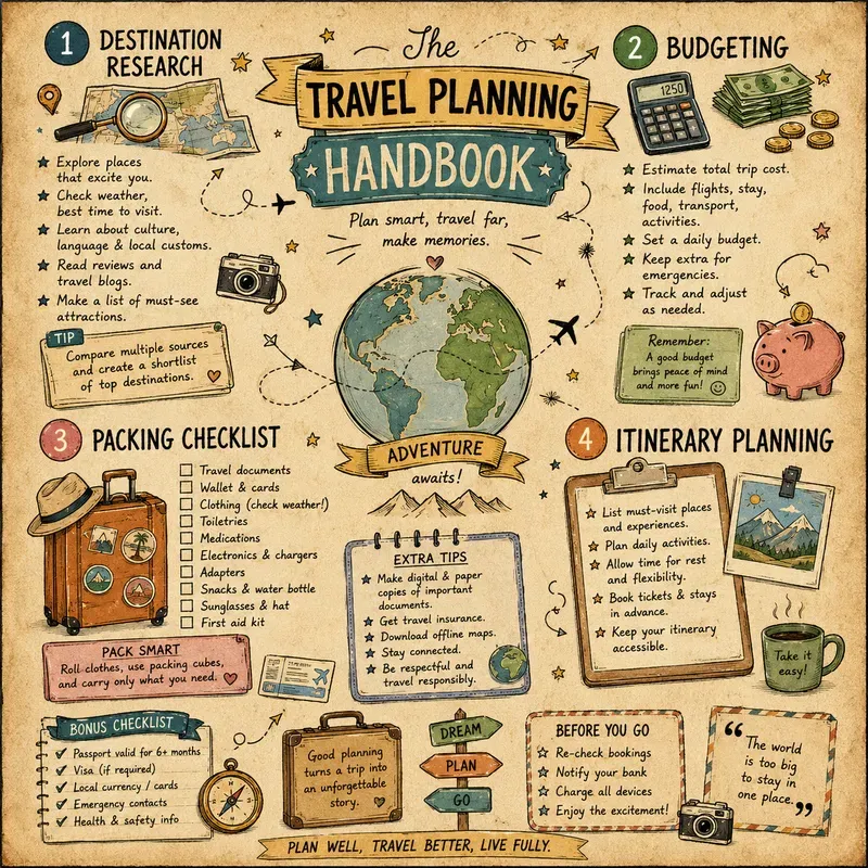 Vintage Productivity Infographic Toolkits