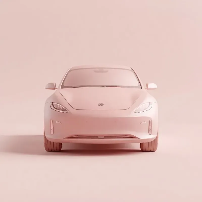 3D Minimalist Clay Cyber Vehicles